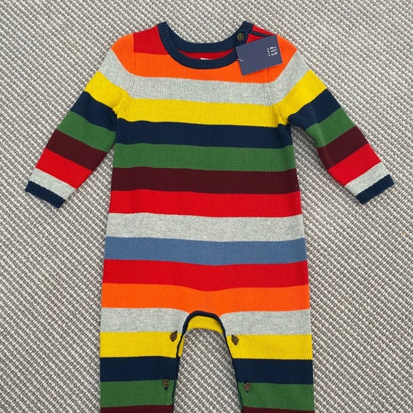 NWT Baby Gap Stripe Sweater One Piece 12-18MO - Picture 7 of 7